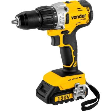 Imagem de Parafusadeira Furadeira à Bateria 20v Com Impacto Pfv212lb Vonder Plus