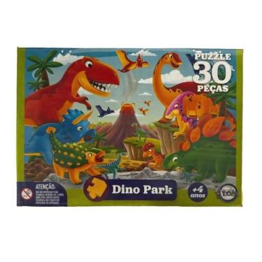 Imagem de Quebra Cabeça 30 Peças Dino Park Dinossauro Para Crianças - Toia