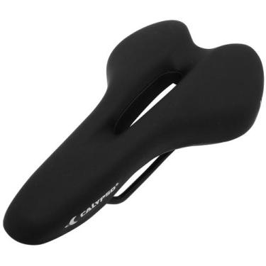 Imagem de Selim Calypso Velociter Vazado 280x160mm Preto - CLY COMPONENTS