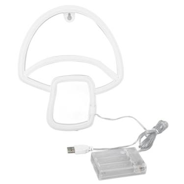Imagem de LED MUSHOL NEON SIGN, Luz Noturna Alimentada por USB, Decoração de Parede Fofa, Luz Estética de Néon Engraçado Com Orifícios Pendurados, Instalação Fácil, Adequada para Decoração