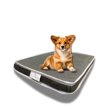 Imagem de Colchão Pet Gatos Cachorros Ortopédico Caminha Cama Cor Cinza Confortável