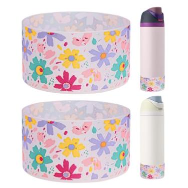 Imagem de HEYSKAY 2 peças de bota de silicone para garrafa de água Owala Flask 1,134 g, capa protetora antiderrapante para Owala Twist, garrafa de água de aço inoxidável FreeSip and Flip sem BPA