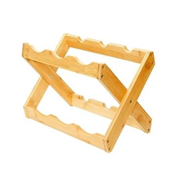 Imagem de Adega Rack Vinho 6 Garrafas Bambu