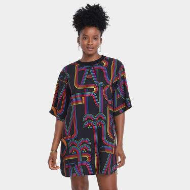 Imagem de Vestido Farm Curto Floral Tropical Feminino-Feminino