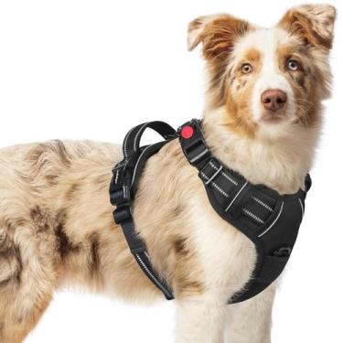 Imagem de Arnês para cães rabbitgoo atualizado no Pull Medium Black