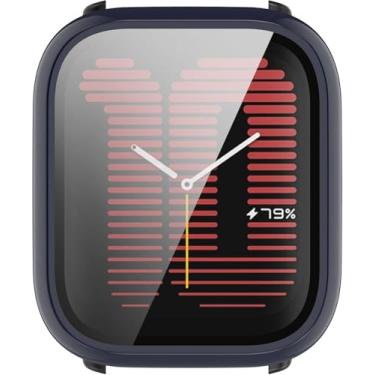 Imagem de NSmart - Capa Case Bumper de proteção compatível com Amaz fit Active (Azul Petróleo, Active)
