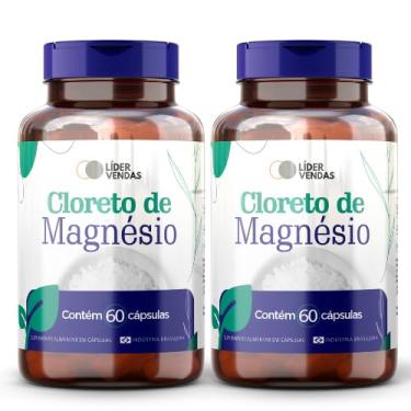 Imagem de Cloreto de Magnésio - 1g com 60 cáps - 2 potes