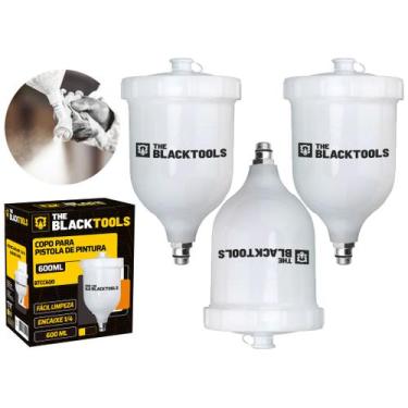 Imagem de Kit3 Copo Para Pistola De Pintura 600ml The Black Tools