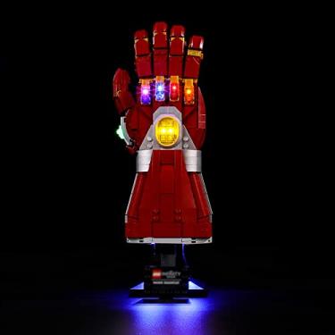 Imagem de BRIKSMAX Led Lighting Kit for LEGO-76223 Nano Gauntlet - Compatible with Lego Marvel Building Blocks Model- Not Include The Lego Set