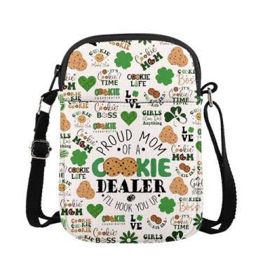 Imagem de MAOFAED Bolsa transversal Cook Mom, Proud Mom Of A Cook Dealer I'll Hook You Up, presente de revendedor de cozinha (mãe da cozinheira), Branco