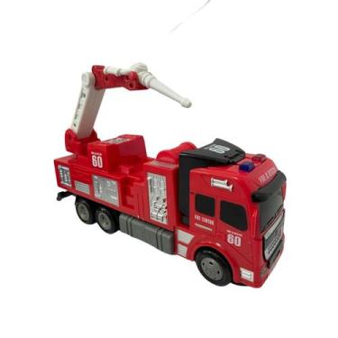 Imagem de Caminhão de Bombeiro Bate e Volta com Luz e Som - Fire e Rescue