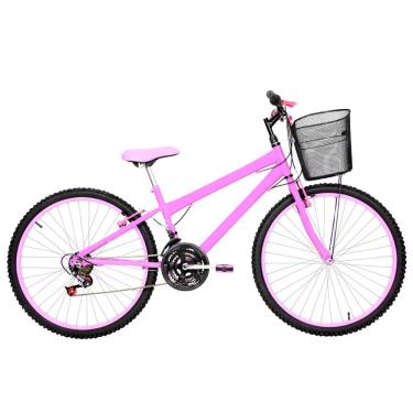 Imagem de Bicicleta Feminina Aro 26 Rbx Alumínio Colorido 18 Marchas Cor Rosa