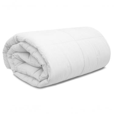 Imagem de Edredom Diamond Toque De Plumas Dobby Appel Branco - Solteiro