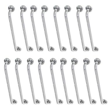 Imagem de Alça De Apoio Inox Barra 80cm Acessibilidade Kit 17 Unidades Idoso Quarto