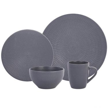 Imagem de Aparelho De Jantar 24 Peças L`hermitage Em Cerâmica Cinza
