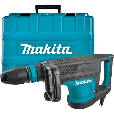 Imagem de Martelo Rompedor Sds Max 1510w 1900 Ipm Com Punho Lateral Ponteiro Graxa Maleta Hm1203c 220v Makita