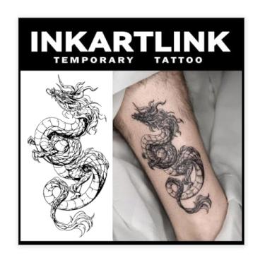 Imagem de INKARTLINK Tattoo Tech, 2 Folhas De Tatuagem Semipermanente Grande, Tatuagens Temporárias Com Design Artístico Para Adultos, Duram 1 A Semanas, À Prova D'Água, Aparência Realista, Sem Adesivo, Refle