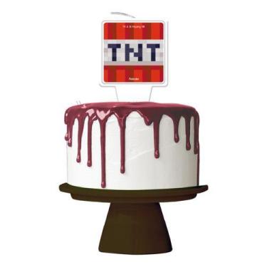 Imagem de Vela De Aniversário Plana Festa Minecraft - Festcolor