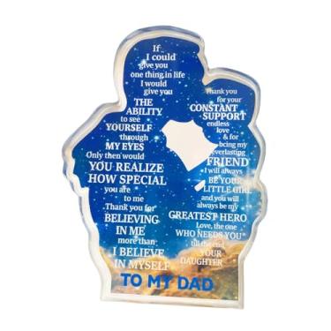 Imagem de Ｂｅｓｇａ Presente para o pai, placa de acrílico, presente compacto decorativo exclusivo, criativo e estiloso de aniversário para o dia dos pais, Pai E Filho