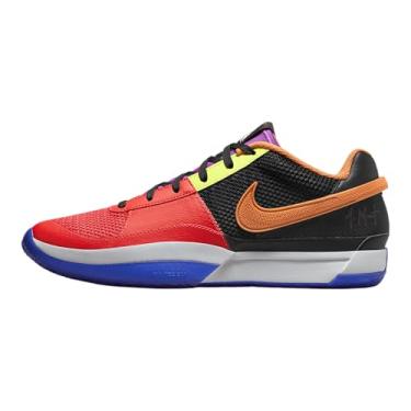 Imagem de Nike Tênis de basquete masculino Ja 1, preto/cinza lobo/azul corredor, FJ4241 001 'All-Star Check' - Tamanho 42