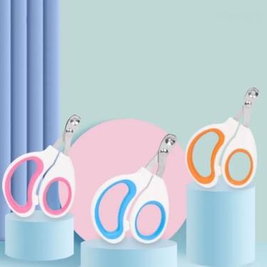 Imagem de Cortador De Unhas Alicate Com Furo Para Gato Corte Preciso Evita Sangramento Aço Inoxidável Tesoura