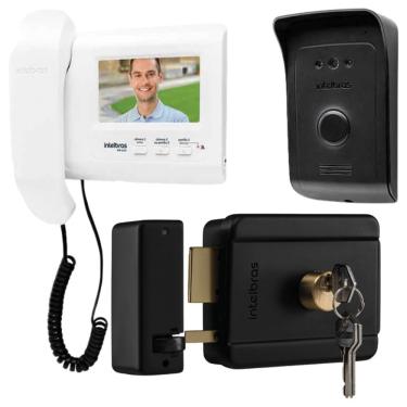Imagem de Kit 1 Vídeo Porteiro Interfone Ivr 1010 + 1 Fechadura Fx500 Intelbras Ivr1010 Fx 500