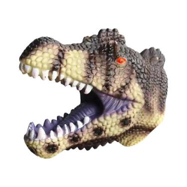 Imagem de Fantoche De Mão Dinossauro Infantil, Brinquedo Macio Para Desenvolvime