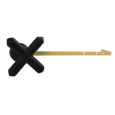 Imagem de Kingston Brass KTCHXD0 Alavanca de tanque de vaso sanitário universal de montagem frontal ou lateral do país francês, preto fosco