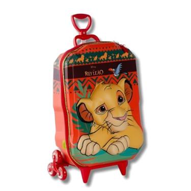Imagem de Mochila De Carrinho Rei Leão Infantil 3d Impermeável Escolar