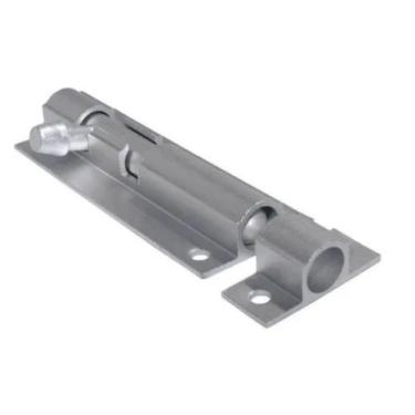 Imagem de Trinco fecho ferrolho 4 pol 100mm porta portao aluminio fosco - VCB