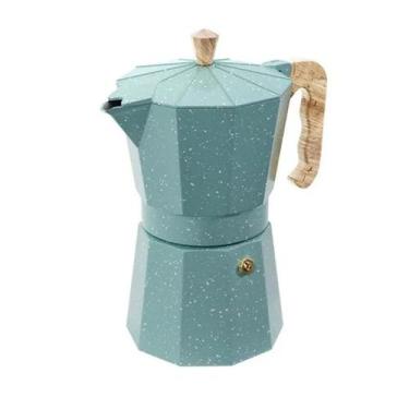Imagem de Cafeteira Italiana Verona 6 Xícaras 300ml Cor Verde Alumínio 2182/106 