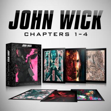 Imagem de Generic John Wick: 4 Filmes Ultimate Collection Capítulos 1-4 - Edição De Colecionador [Blu-Ray + Cartões Dvd Limitados]