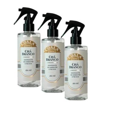 Imagem de Kit 3 Odorizante de Ambientes e Tecidos Coala Home Spray Chá Branco 260ml