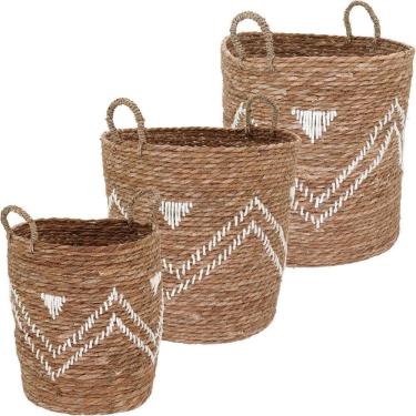 Imagem de Cesta Fibra Natural 3Pç
