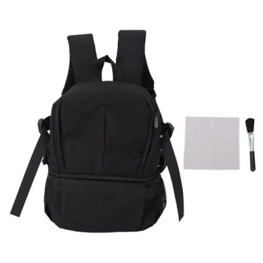 Imagem de Komeko W aterproof Mochila Câmera EVA DSLR Mirrorless Camera Bag com Partições Destacáveis, Capa de Chuva Quick Side Access Mochila Fotografia Viagem para Câmeras Digitais SLR (Black)