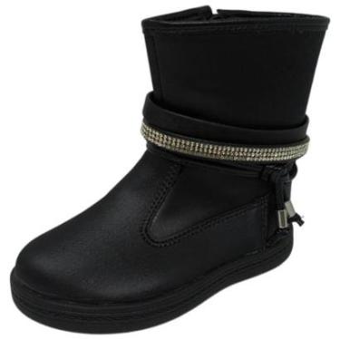 Imagem de Bota Infantil Menina Strass Brilho Conforto Estilo Molekinha-Feminino