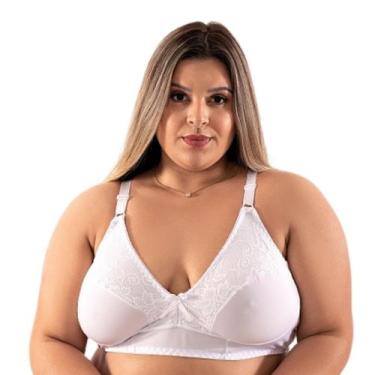 Imagem de Sutiã Plus Size Reforçado Sem Bojo Sutian Básico Microfibra Lingerie F