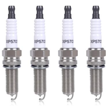 Imagem de XP5702 Velas de ignição irídio 4 pacotes compatíveis com DODGE GENESIS HONDA HYUNDAI KIA MERCEDES-BENZ 1.8L 2.0L 2.4L 3.5L 5.5 L L4 V6 Substituição para 93911 LKR7AIX