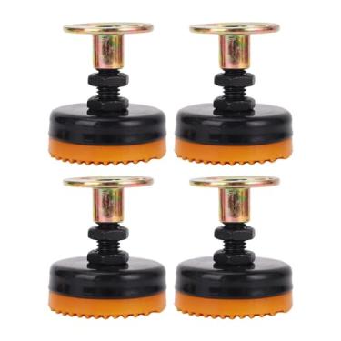 Imagem de Zerodis Pé de Nivelamento Ajustável Flexível Arranhão, Nível de Perna de Alto Desempenho Com Capacidade de 400 Kg para Balas Flexais de Móveis, Aço Carbono e Borracha