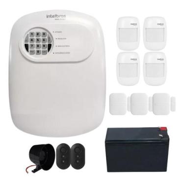 Imagem de Kit Alarme Intelbras Com Sensores Sem Fio 3 Xas + 4 Ivp 2000