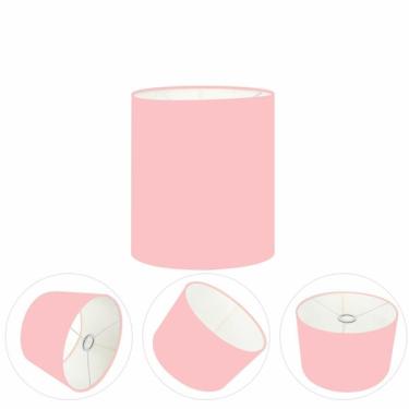 Imagem de Cúpula Abajur Cilíndrica Cp-8001 Ø13x15cm Rosa Bebê