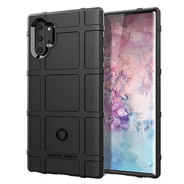 Imagem de LABILUS Capa para Note 10+ 5G, (Série Rugged Shield) Capa protetora tática de TPU grossa sólida robusta compatível com Note 10+ 5G (2019) - Preto escuro