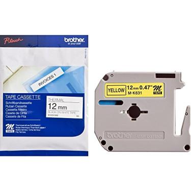 Imagem de Fita Para Rotulador Brother -Preto/Amarelo - MK631