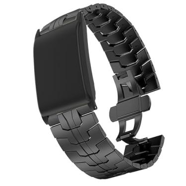 Imagem de Lamshaw Compatível com pulseiras WHOOP PEAK com capa, pulseira de metal de aço inoxidável de liberação rápida com fecho dobrável de substituição compatível com WHOOP 5.0 PEAK, LIFE MG, One, 4.0, 3.0