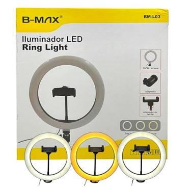 Imagem de Ring Light B-MAX 14" BM-L05 36CM Suporte Celular e Câmera Luz p/Foto ou Vídeo