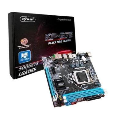 Imagem de Placa-Mãe Knup B75/H77, Chipset Intel LGA 1155, Pci Express, DDR3, 16GB, USB 2.0
