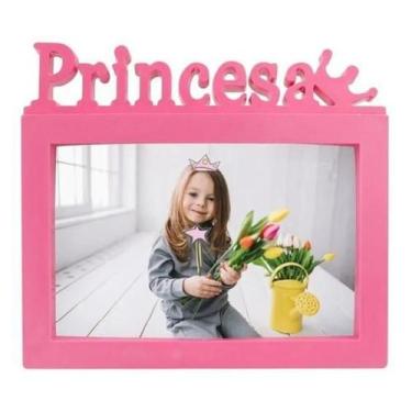 Imagem de Porta Retrato Princesa 10X15Cm (Ck1734/Cb1174) Rosa - Clink