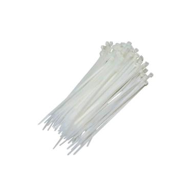Imagem de Abraçadeira de Nylon Hulter 300 X 4,8mm com 100 Peças Branca