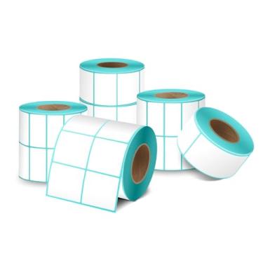 Imagem de Sonew Etiquetas de Adesivos Térmicos 4x6, Impressora de Rolagem de Adesivos de Remessa, para Impressora e Negócios Térmicos Diretos, Papel de Rótulo (30x20mm)