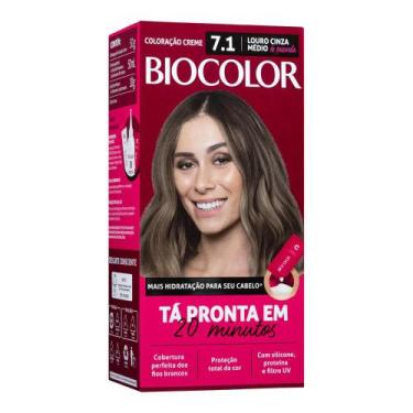 Imagem de Tintura de Cabelo Biocolor Louro Cinza Médio de Passarela 7.1